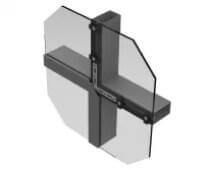 T-Bracket Connection Single Glazed System